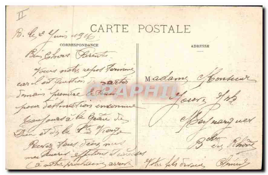 Rambucourt après le Bombardement — La Guerre en Lorraine — Gerdolle et Briquet, Toul - B-1302 — Rückseite