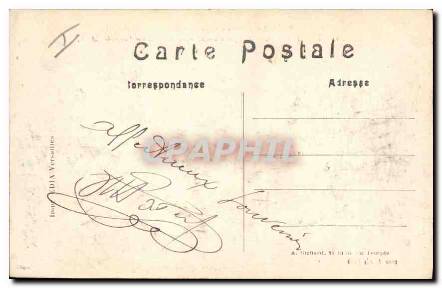 La Targette — Vestiges d'une barricade dans la rue Centrale — A.R. — visa Paris 634 — Rückseite