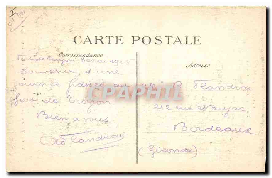 Fort de Troyon — Porte et Entrée, état actuel — Propriété M. le Curé de Troyon — Verso