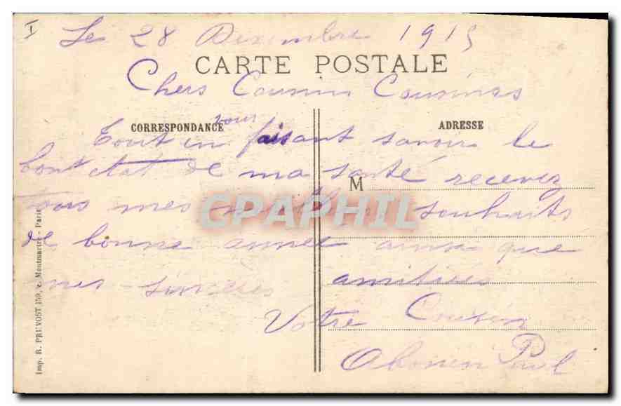 CPA Militaria La Guerre 1914-15 REIMS(Marne) - Destruction de la Cathédrale — Rückseite