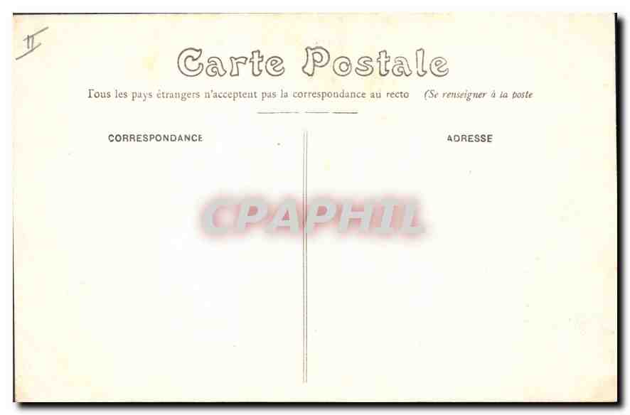 CPA Tours.- Palais de Justice — Verso