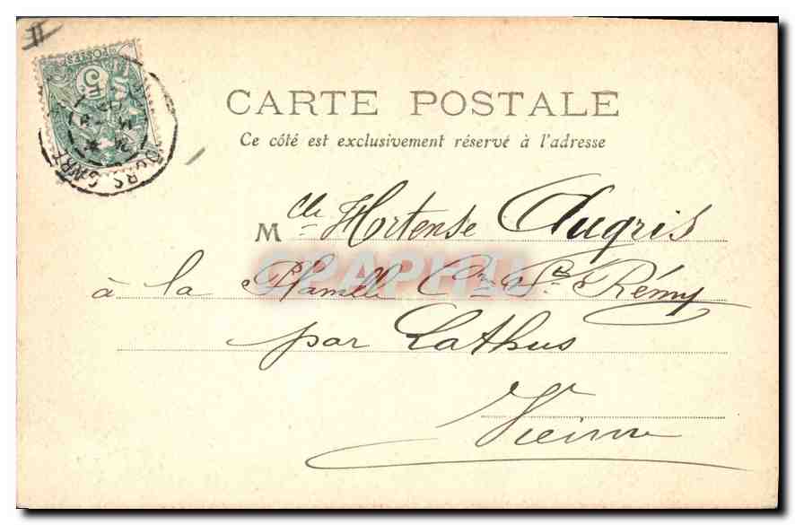 CPA TOURS - Le Palais de Justice et la Place — Verso