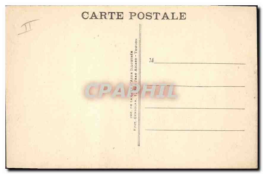 CPA TOULON - Le Palais de Justice — Verso
