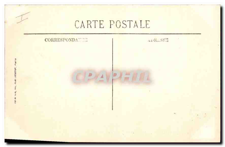 CPA TOURS - Le Palais de Justice et les Jets d'eau — Verso