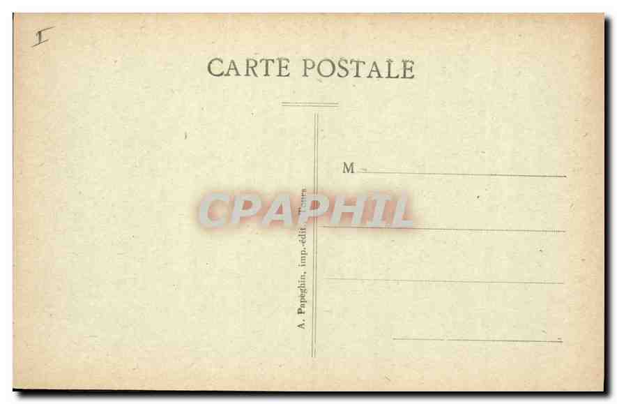 CPA TOURS - Le Palais de Justice — Rückseite