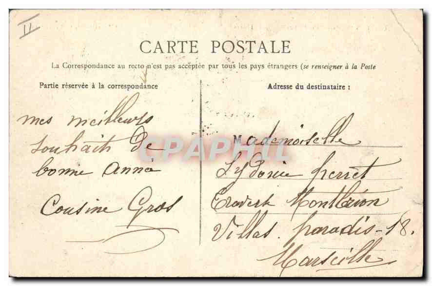 CPA TROYES - Palais de Justice — Rückseite