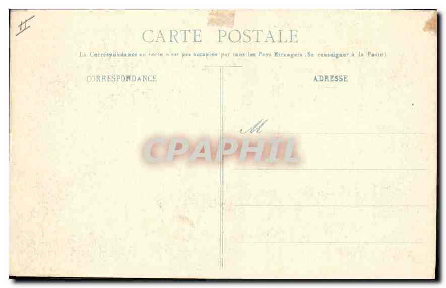 CPA TOURS - Hotel de Ville et Palais de Justice — Verso