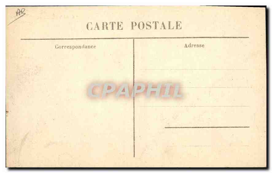CPA Folklore Bourree — Verso