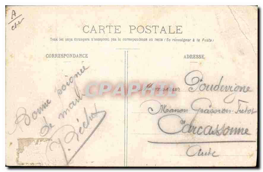 CPA Folklore Auvergne.- Costume de Clemont-Ferrand — Verso