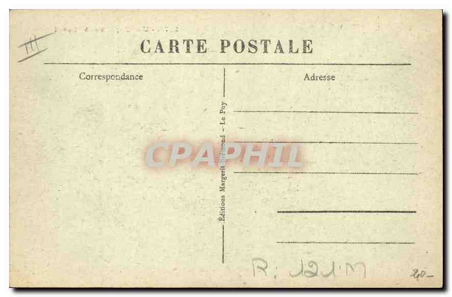 CPA Folklore Une Paysanne à Cheval — Verso