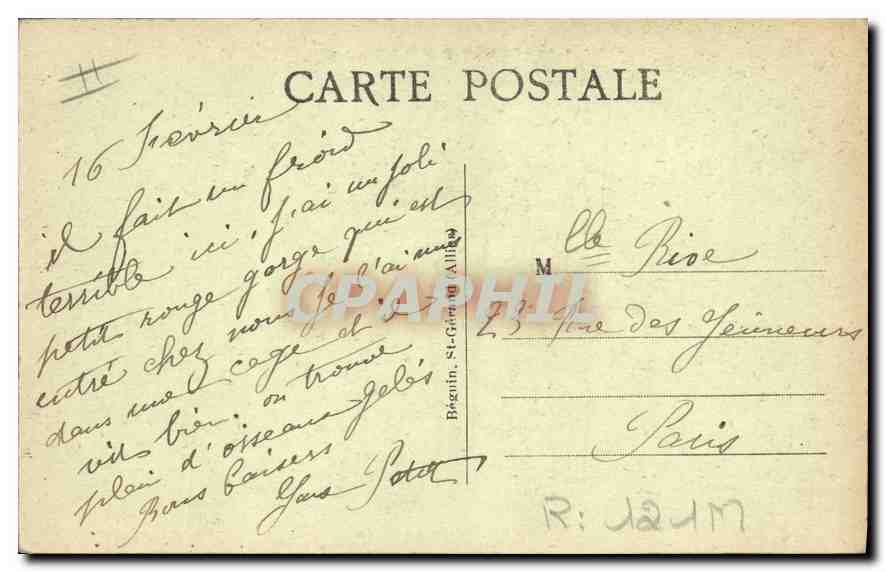 CPA Folklore L'AUVERGNE PITTORESQUE. La Jeune Mère — Verso