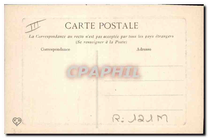 CPA Folklore Noce Auvergnate — Verso