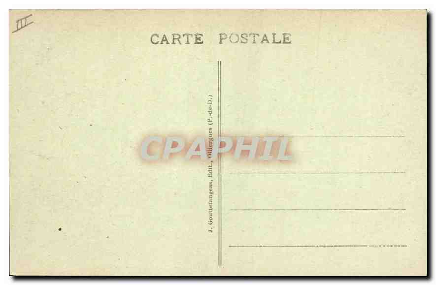CPA Folklore L'AUVERGNE - 1031 - Trois entêtés Trois darus Ane Mule — Verso