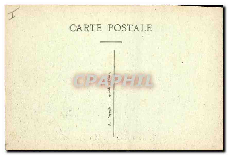 CPA TOURS Le Palais de Justice — Verso