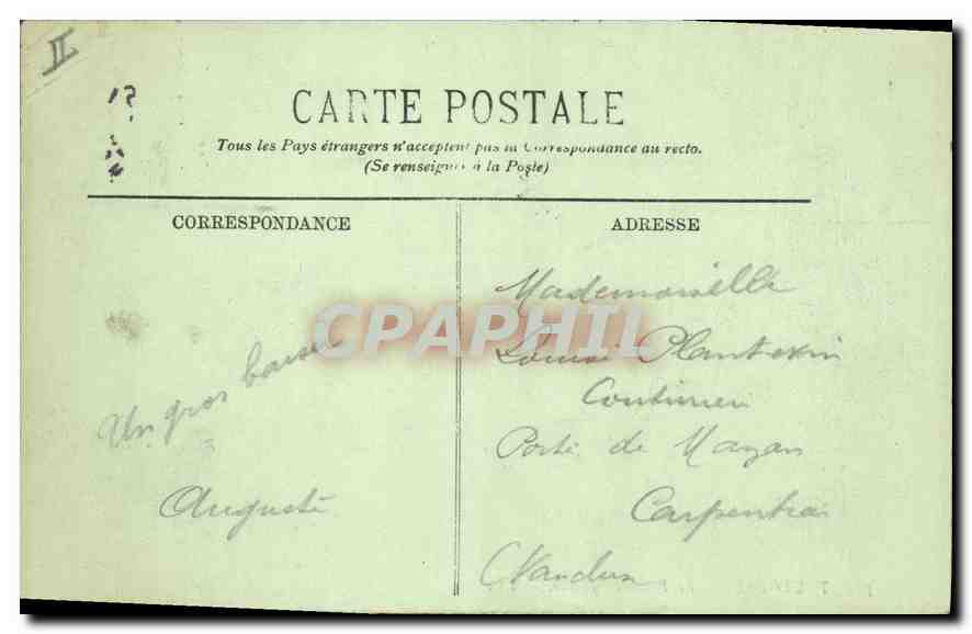 CPA TOULOUSE.- Le Palais de Justice — Verso