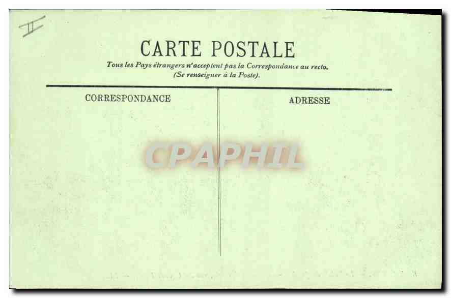 CPA TARBES Le Palais de Justice Façade principale  rue des Grands Fossés  — Verso