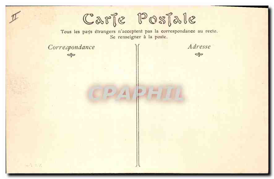 CPA TOURS Le Palais de Justice — Rückseite
