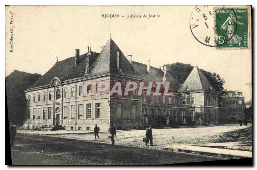 CPA VERDUN Le Palais de Justice