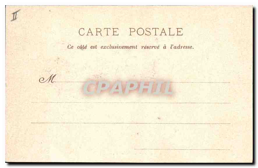 CPA VEZELISE Porte de l'ancien Palais de Justice — Verso