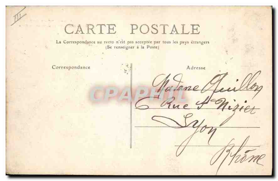 CPA Le Kiosque de la Justice de Paix Vichy — Verso