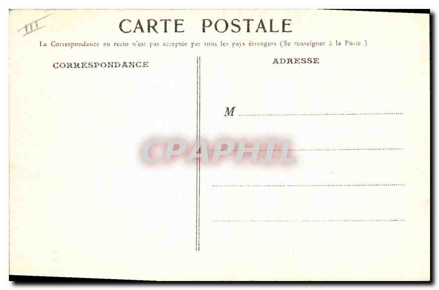 CPA Le Palais de Justice Verdun — Verso