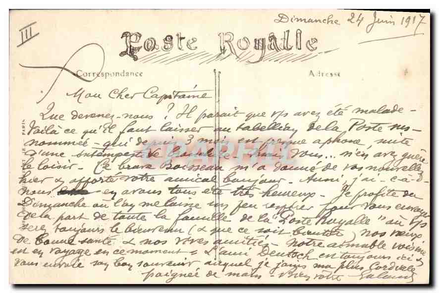 CPA VERMENTON La Justice de Paix et la Rue Nationale — Verso