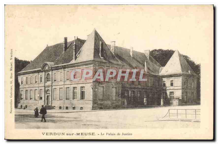 CPA VERDUN sur MEUSE Le Palais de Justice