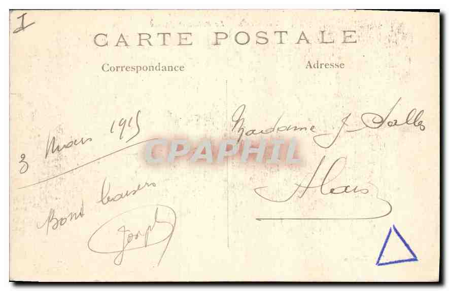 CPA VERDUN Le Palais de Justice — Verso