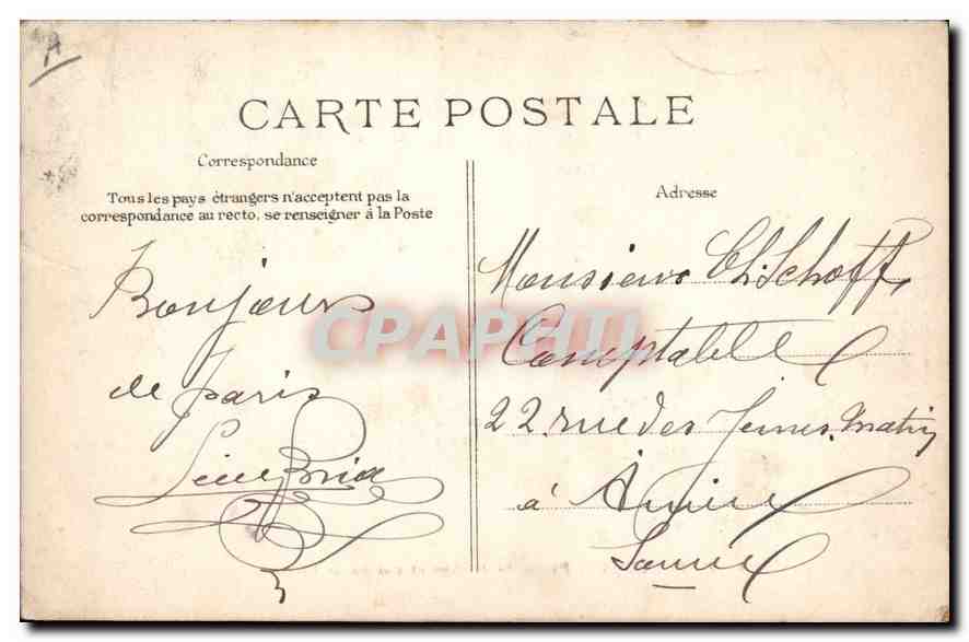 Versailles — Palais de Justice et rue Saint-Pierre — C.E.D. n°193 — Reverso