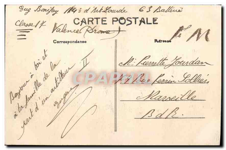 CPA VALENCE Le Palais de Justice — Verso