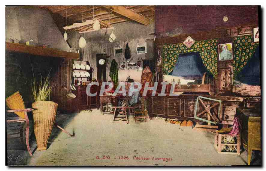 CPA Folklore 1325 Interieur Auvergnat