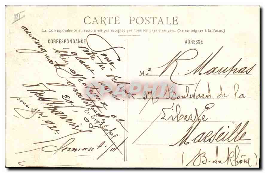 CPA Folklore AUVERGNE. - Costume du Mont Dore — Verso