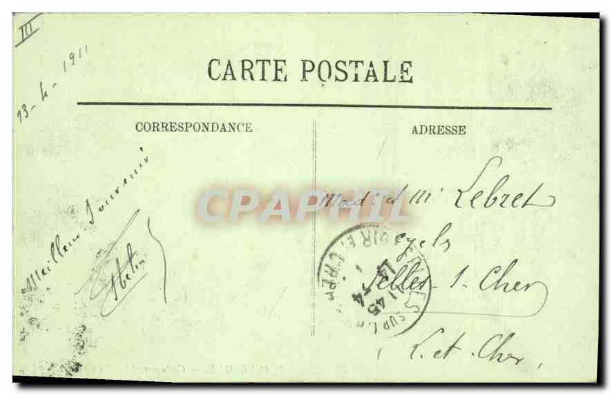 CPA Folklore TYPES D'AUVERGNE. - Costumes et Coiffes du pays — Verso