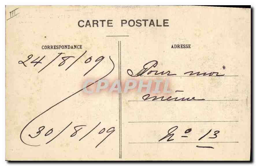 CPA Folklore Bourree — Verso