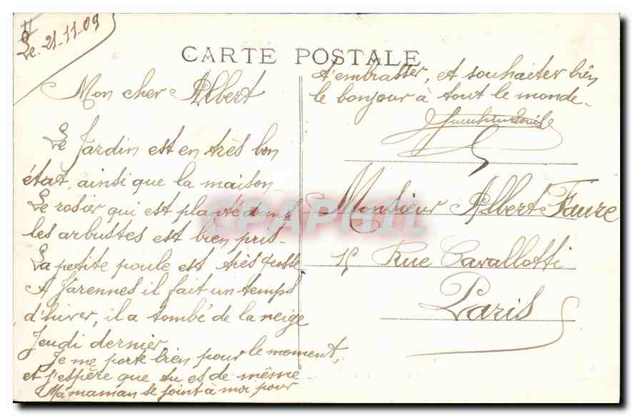CPA Folklore LE BOURBONNAIS.La Bourrée. Dansez et chanter: Vivent les Bourbonnais! — Verso