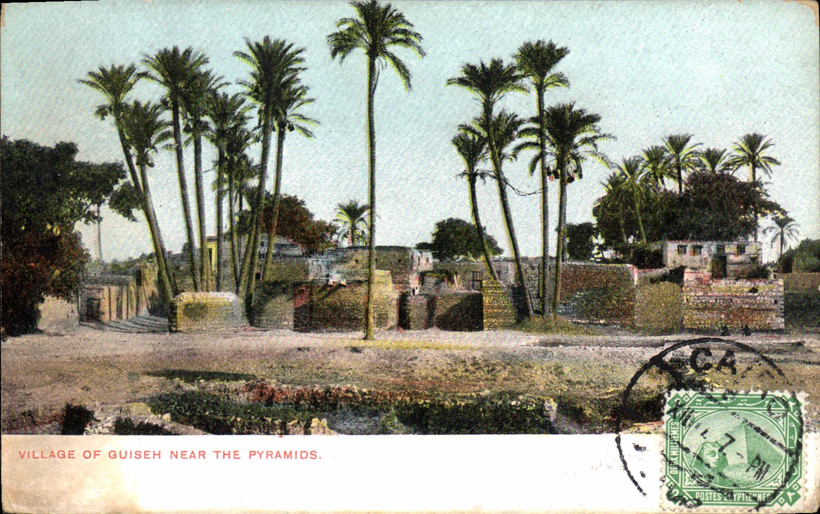 Village de Guiseh près des pyramides — Éditeur Lichtenstein & Harari, n° 42