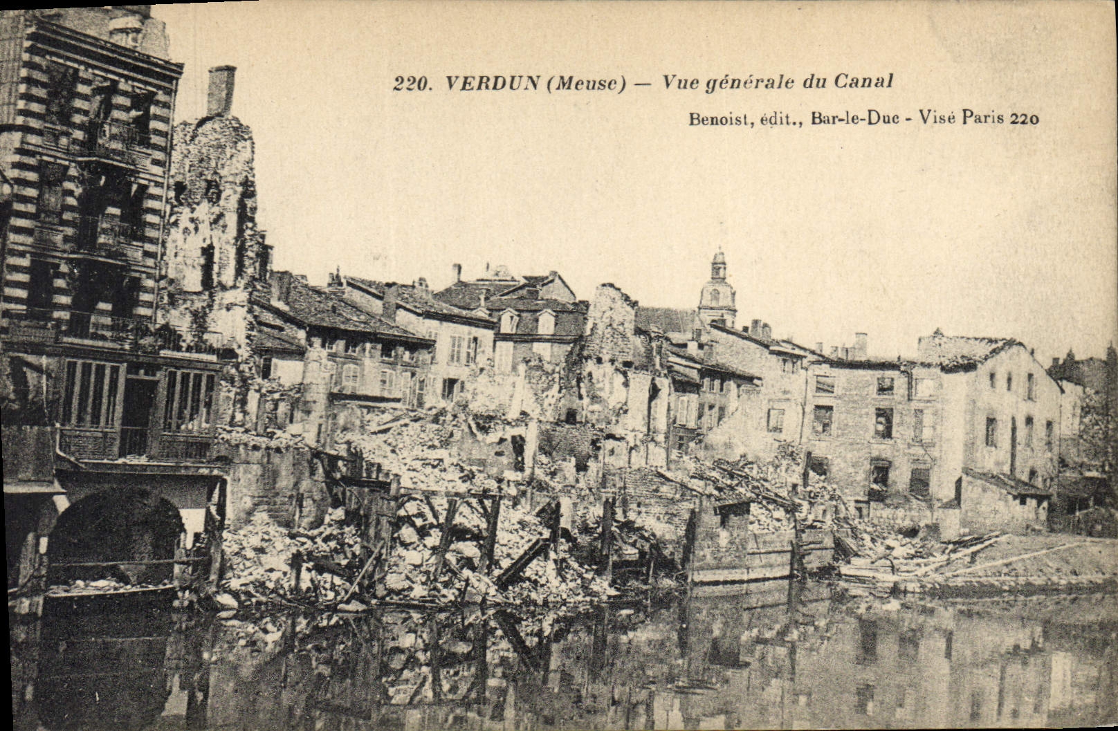 Verdun (Meuse) — Vue générale du Canal — Benoist, édit., Bar-le-Duc - Visé Paris 220