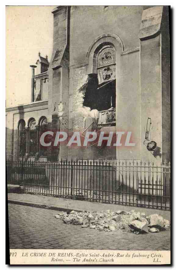 Le Crime de Reims — Église Saint-André, Rue du Faubourg Cérès — LL.