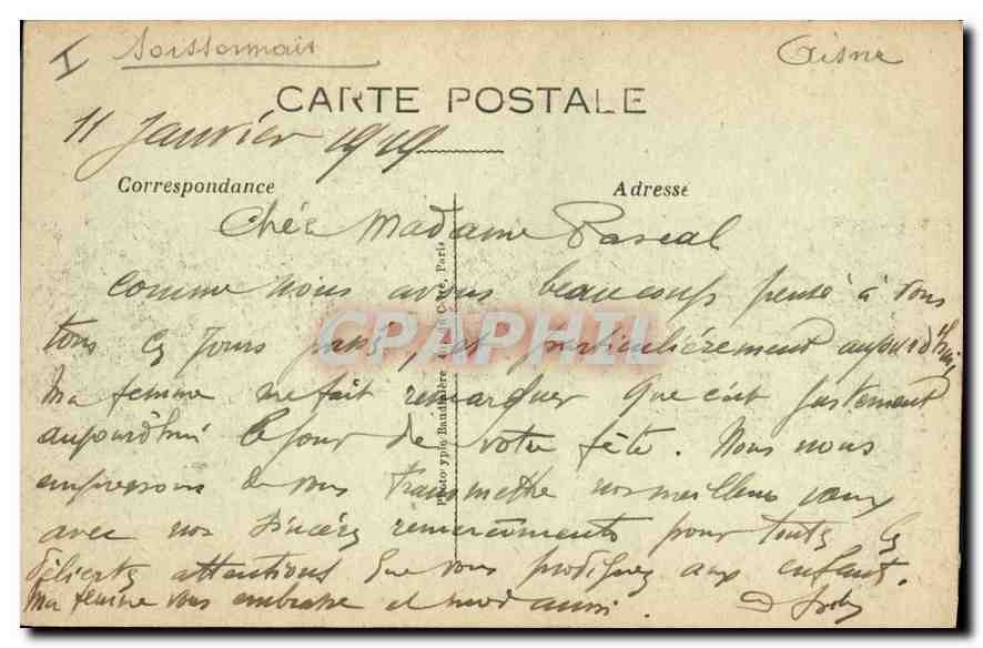 Soissons — St-Jean des Vignes — Pint-Express - V.46 Paris — Verso