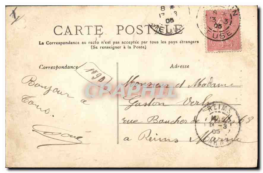 Verdun, la rue St-Victor et son église — Meuse — 83 — éditeur MTLE — Back