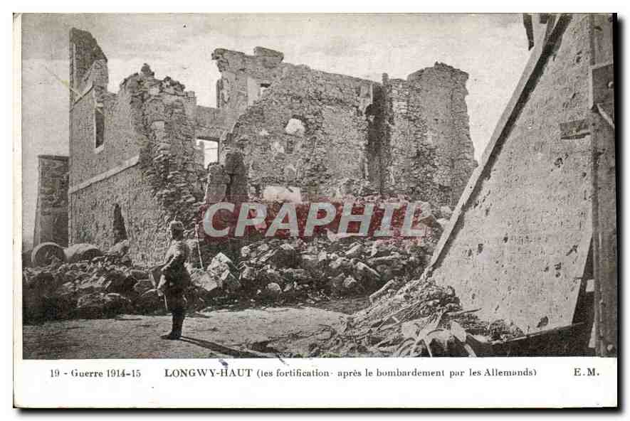 Longwy-Haut — die Festungen nach dem deutschen Bombardement — E.M. n°19