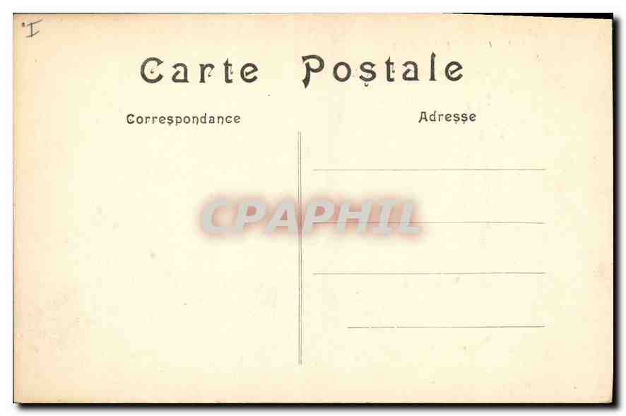 CPA Militaria GUERRE DE 1914 Senlis Quartier de la Licorne  — Rückseite