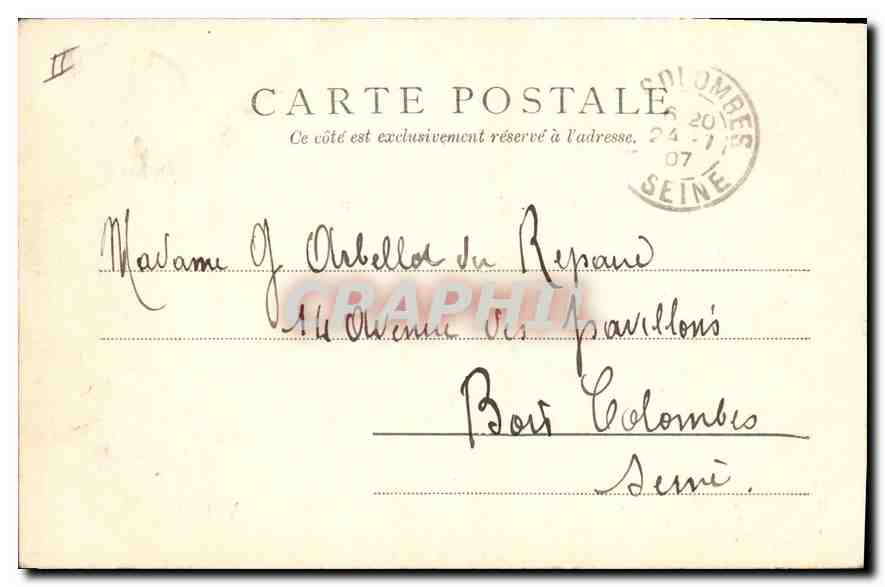 CPA VERSAILLES Palais de Justice  — Verso