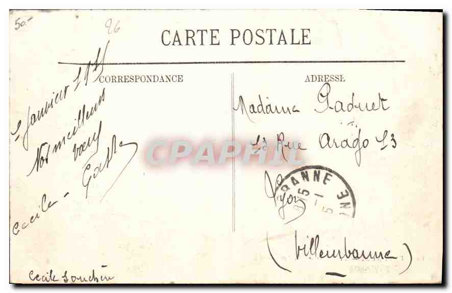 CPA VALENCE Le Palais de Justice  — Verso