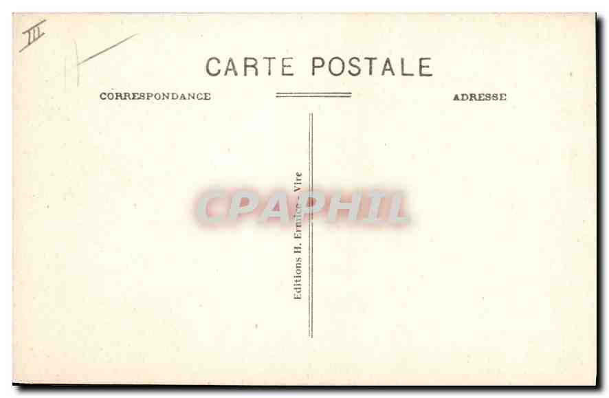 CPA VIRE Le Palais de Justice  — Verso