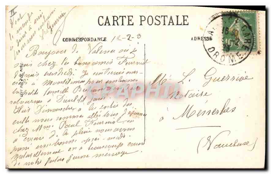 CPA VALENCE Le Palais de Justice  — Verso