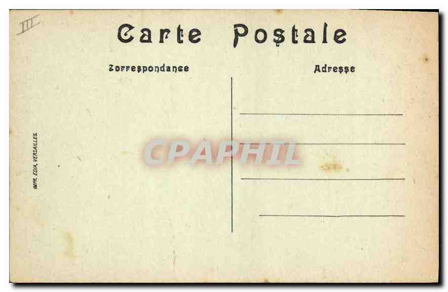 CPA VERSAILLES Le Palais de Justice  — Verso