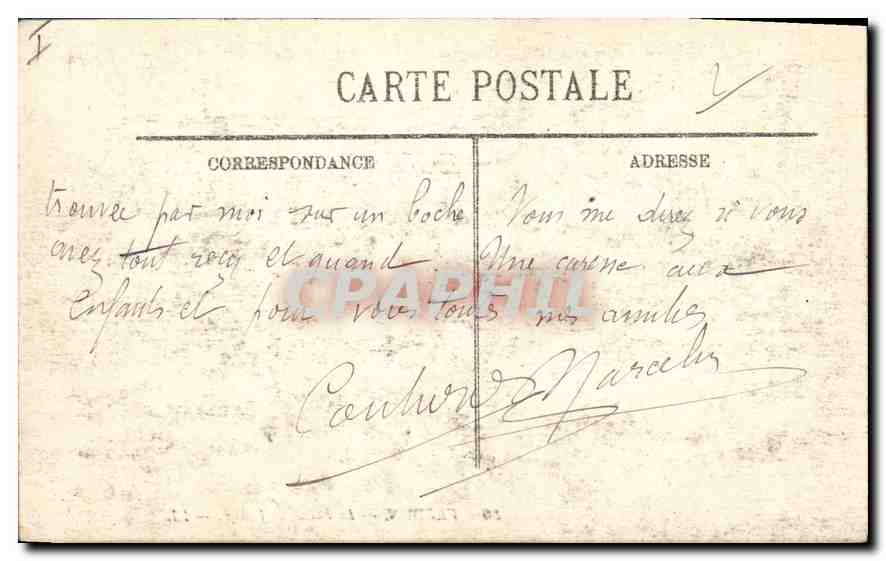 CPA VERDUN Le Palais de Justice  — Verso