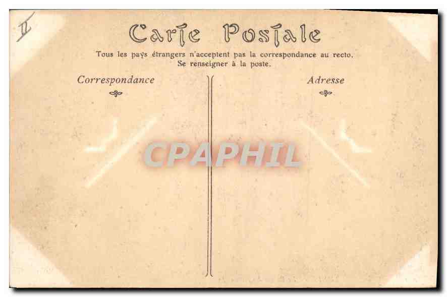 CPA TUNIS Le palais de Justice  — Verso