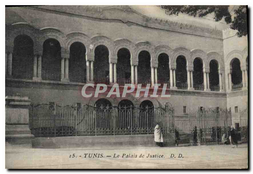 CPA TUNIS Le Palais de Justice 